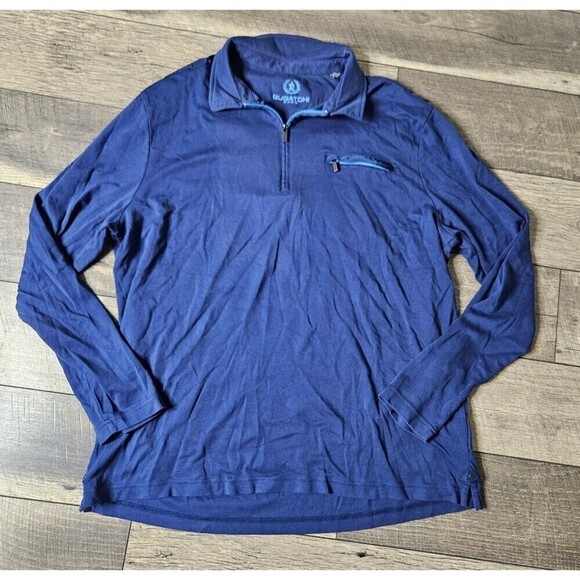 2 for $20 Bugatchi Uomo Quarter Zip - Picture 2 of 7